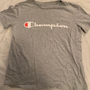 Gray champion kids shirt